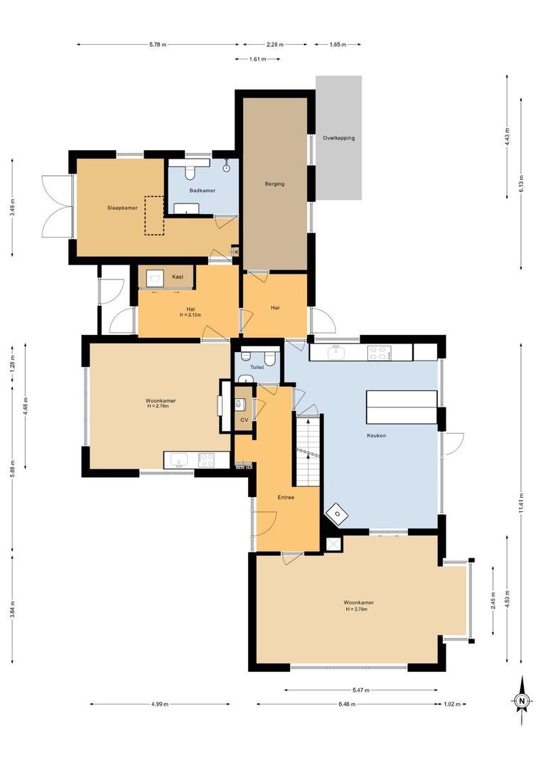 Papiermakerstraat 22, Putten plattegrond-0