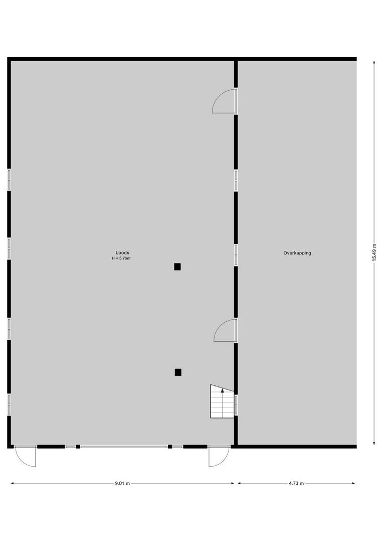 Huinerbroekweg 1, Putten plattegrond-4