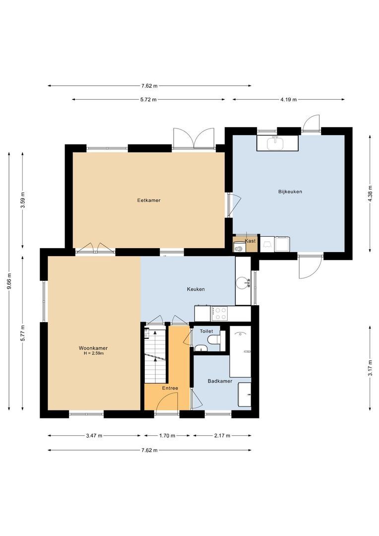Hessenweg 6, Putten plattegrond-1
