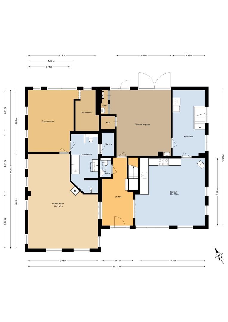 Gervenseweg 24, Putten plattegrond-1