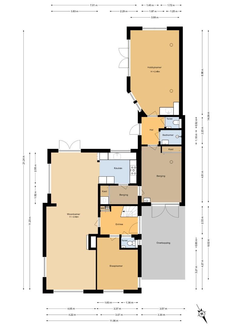 Kemphaanstraat 12, Putten plattegrond-1