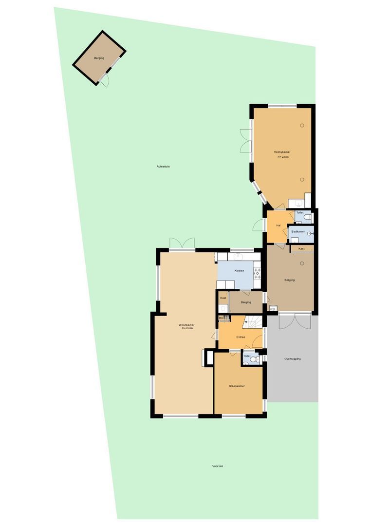 Kemphaanstraat 12, Putten plattegrond-0