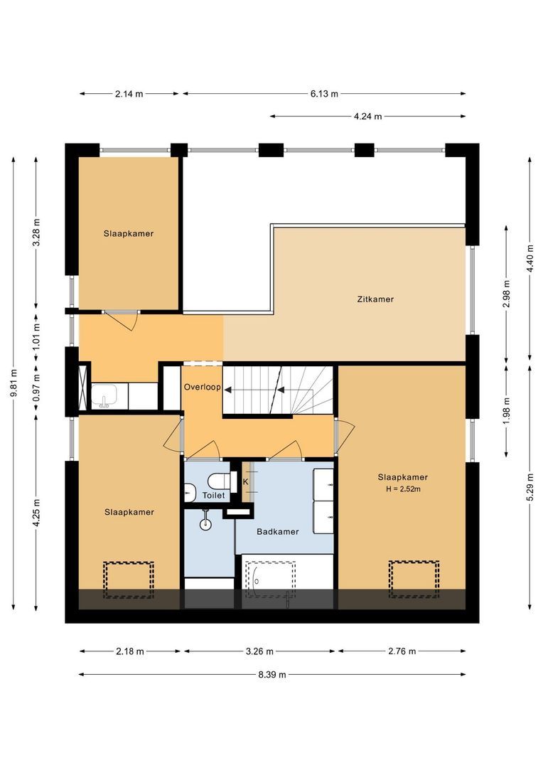 Dames Tijssenstraat 35, Putten plattegrond-2