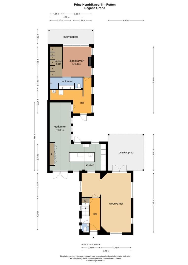Prins Hendrikweg 11, Putten plattegrond-0