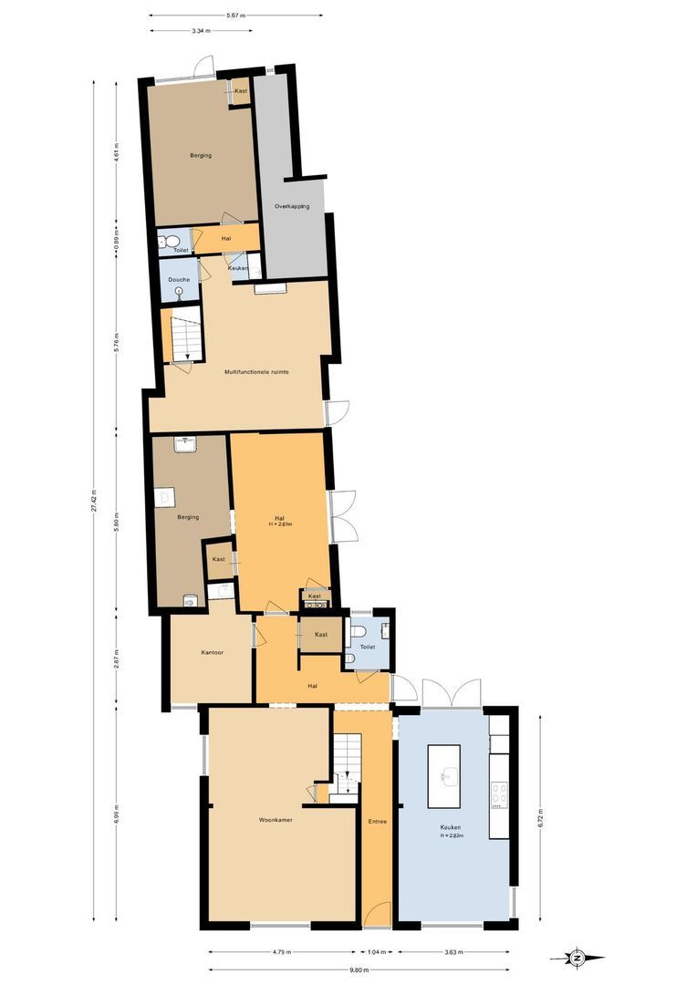 Weverstraat 9, Putten plattegrond-1