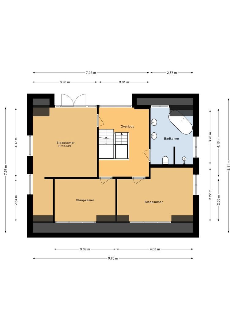 Weverstraat 9, Putten plattegrond-2
