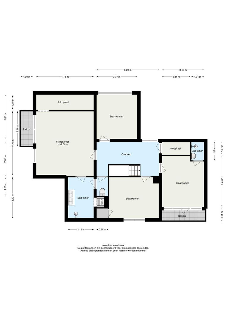 Bickerstraat 18, Rotterdam plattegrond-1