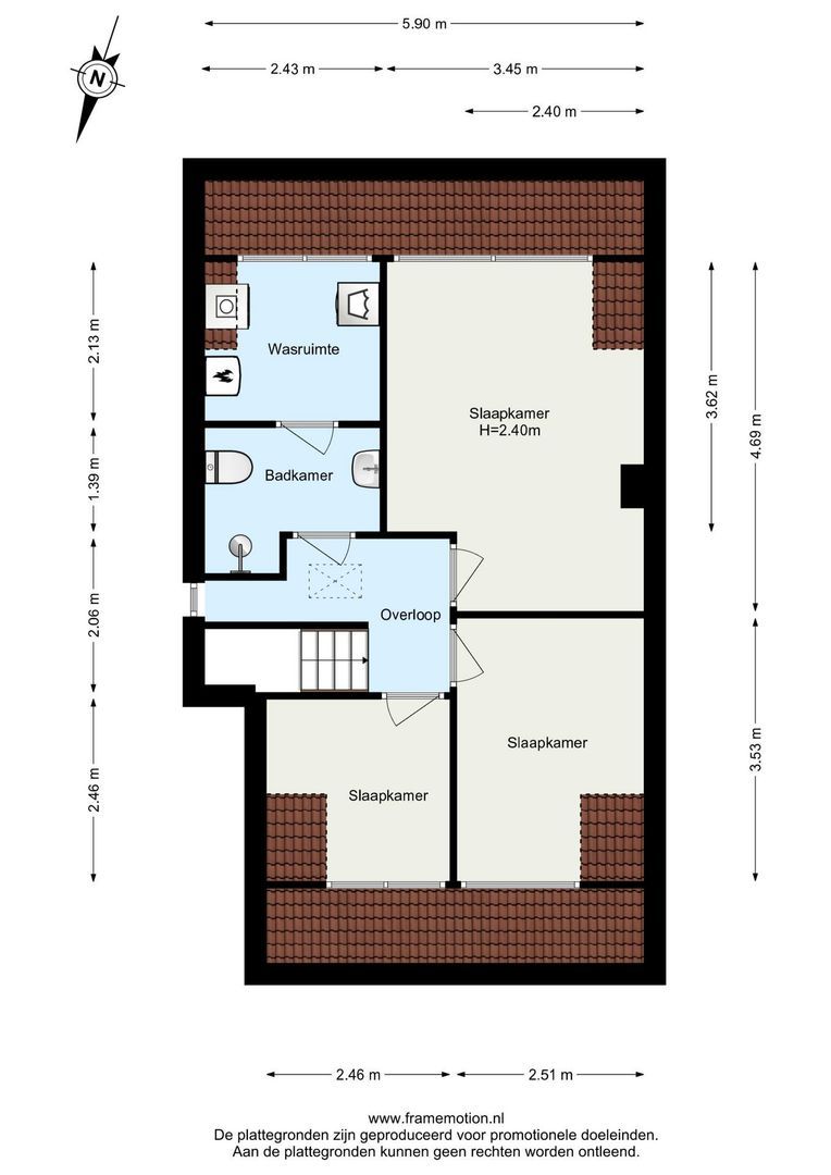 Kralingseweg 285 B, Rotterdam plattegrond-3