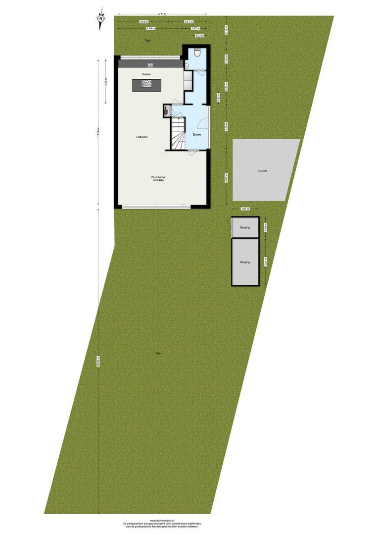 Kornelis van Tollaan 59 B, Rotterdam plattegrond-0