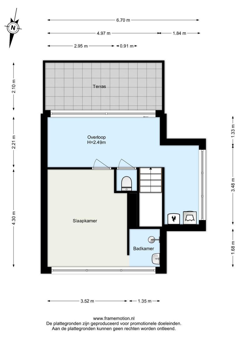 Kornelis van Tollaan 59 B, Rotterdam plattegrond-3