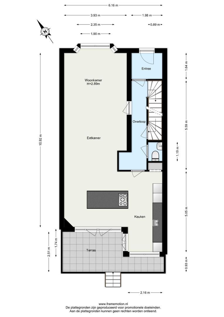 Kralingse Plaslaan 27, Rotterdam plattegrond-1