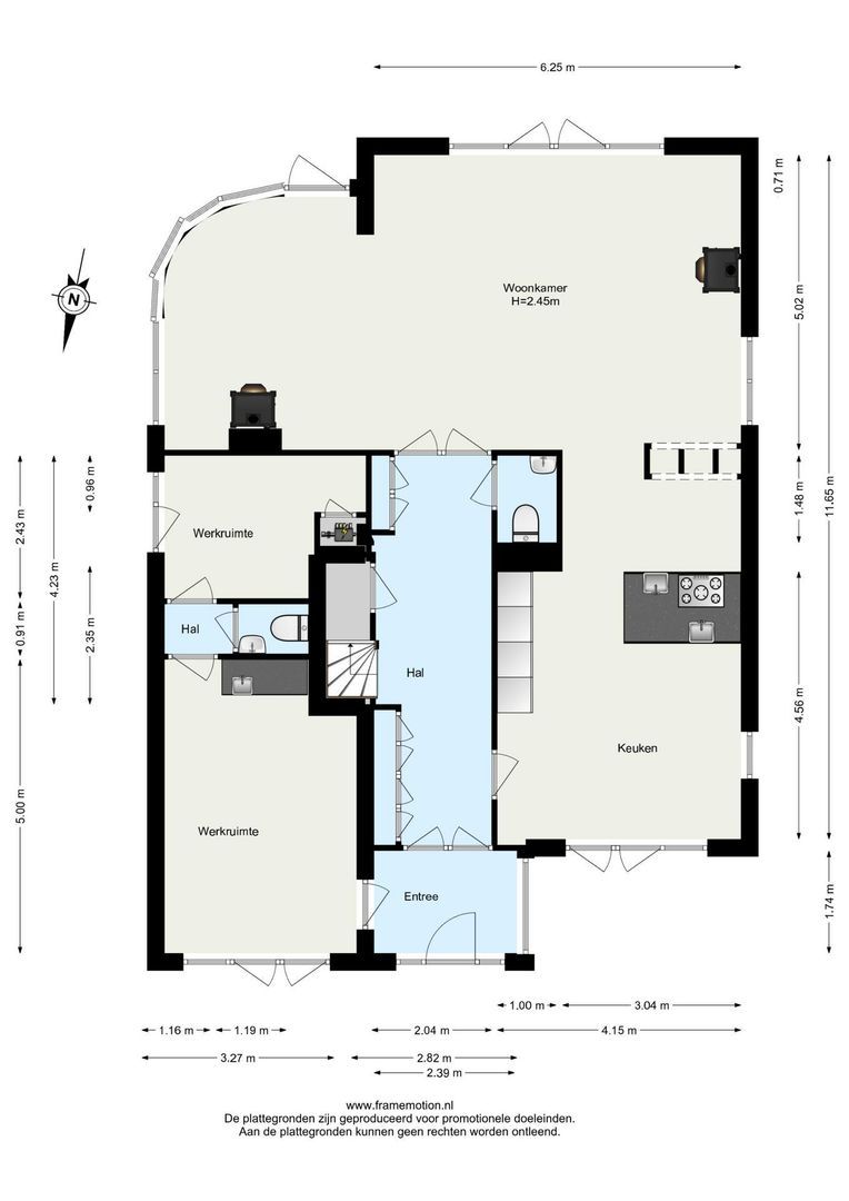 's-Gravenweg 738, Rotterdam plattegrond-1