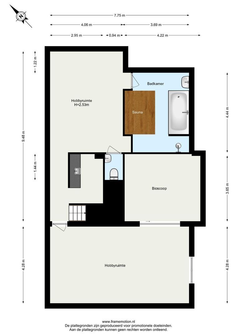 A.A. Meerenburghstraat 4, Strijen plattegrond-2