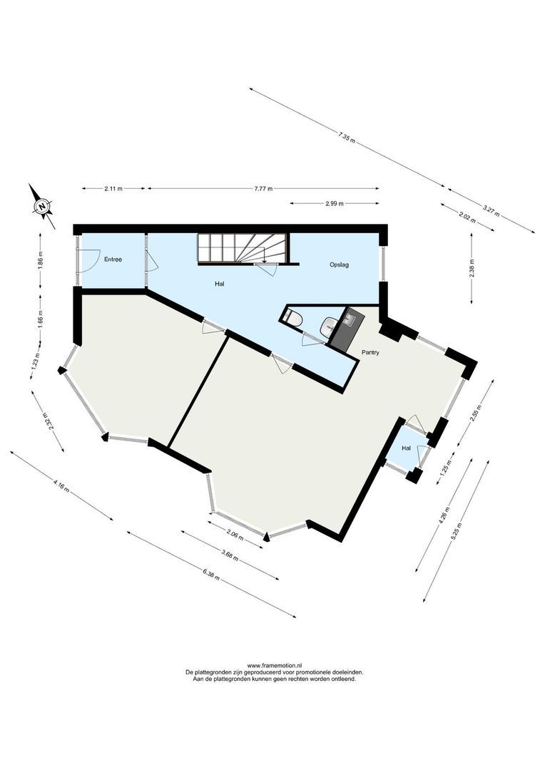Vredehofweg 70, Rotterdam plattegrond-1