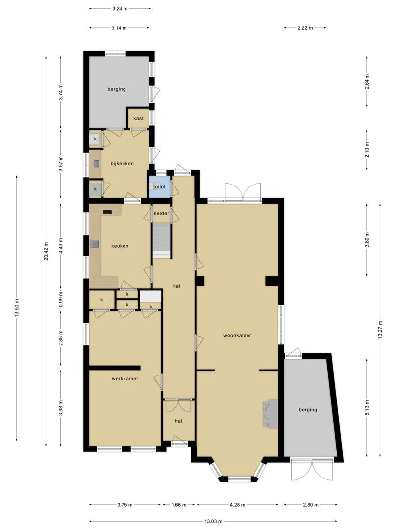Paardenstraat 14, Hilvarenbeek plattegrond-2