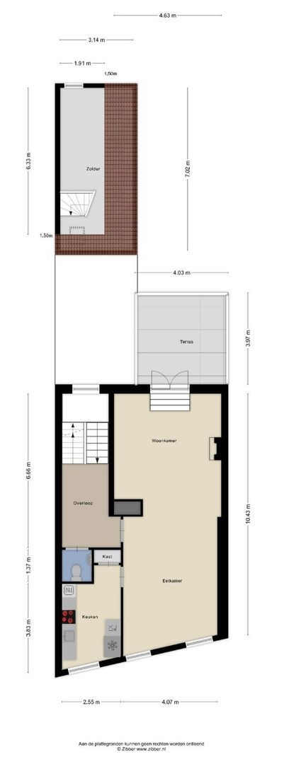 Nieuwlandstraat 35, Tilburg plattegrond-1
