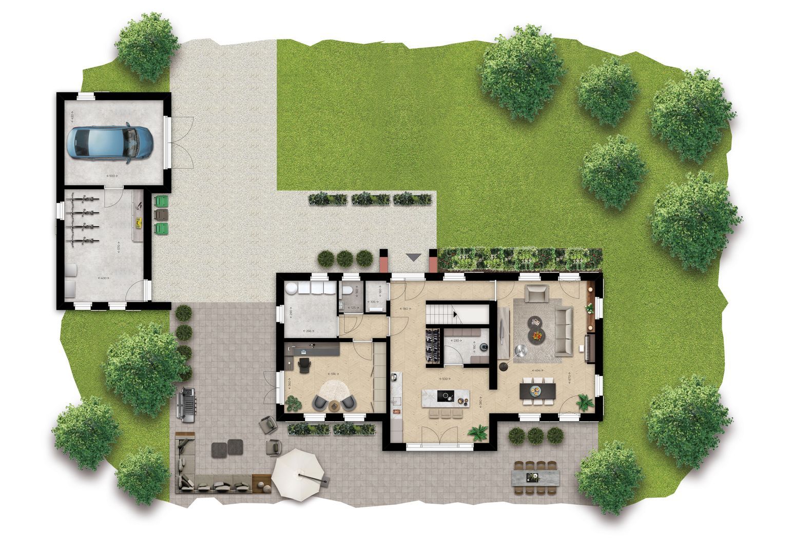 Parc de Utrecht bosvilla 1 0 ong, Esbeek plattegrond-2
