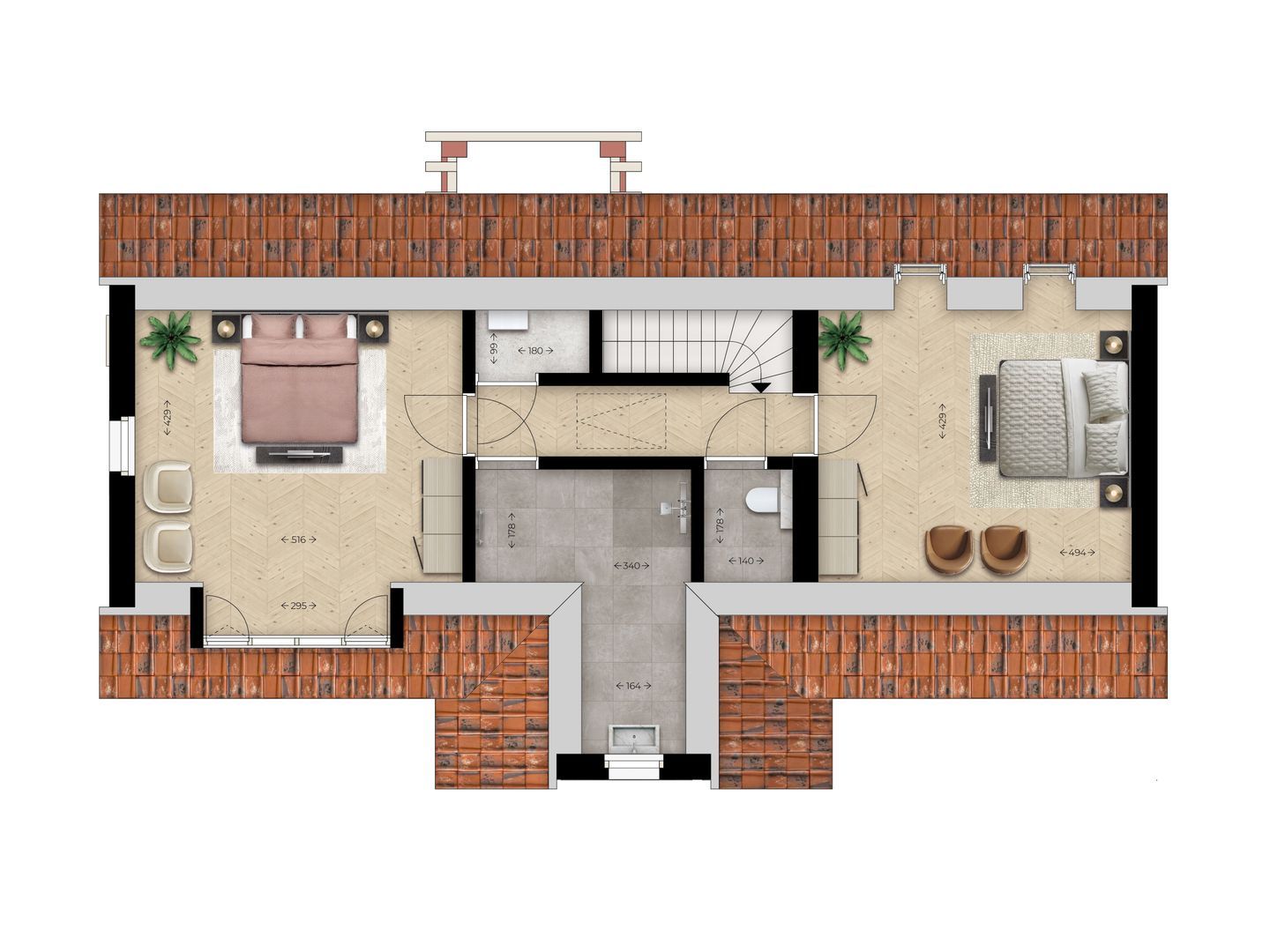 Parc de Utrecht bosvilla 1 0 ong, Esbeek plattegrond-1
