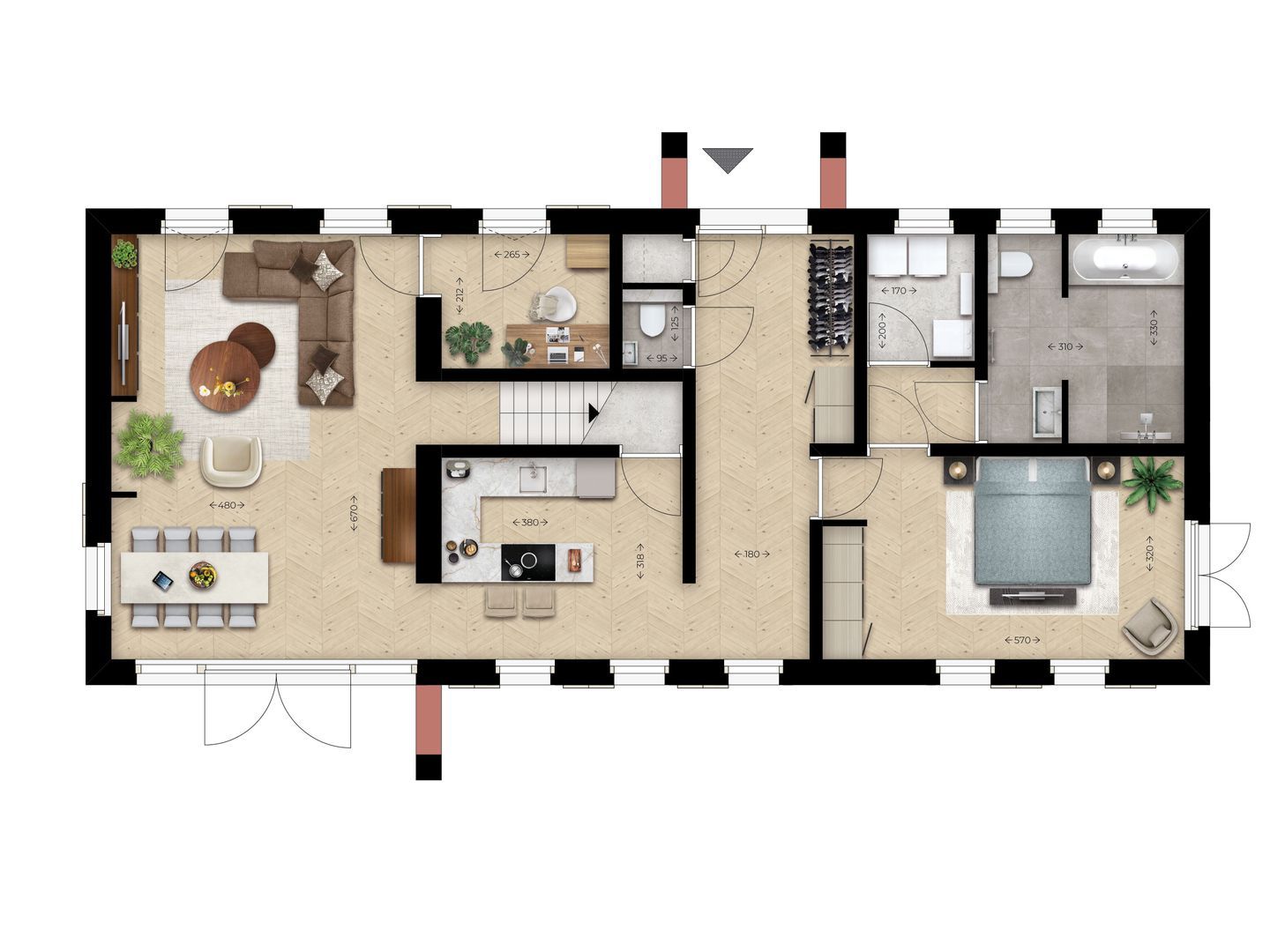Parc de Utrecht bosvilla 2 0 ong, Esbeek plattegrond-0