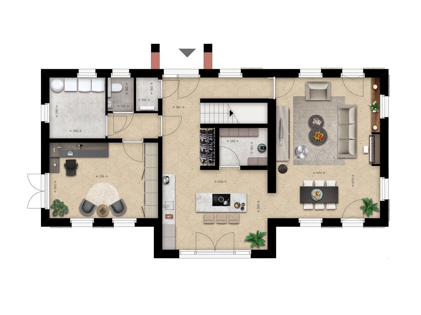Parc de Utrecht bosvilla 1 0 ong, Esbeek plattegrond-0