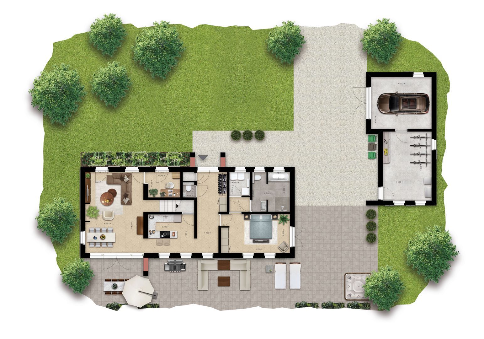 Parc de Utrecht Bosvilla 3 0 ong, Esbeek plattegrond-2
