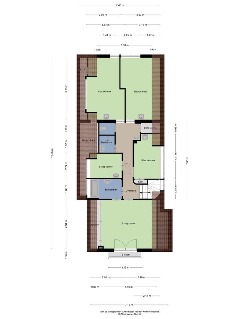 Spechtlaan 4, Lieshout plattegrond-1