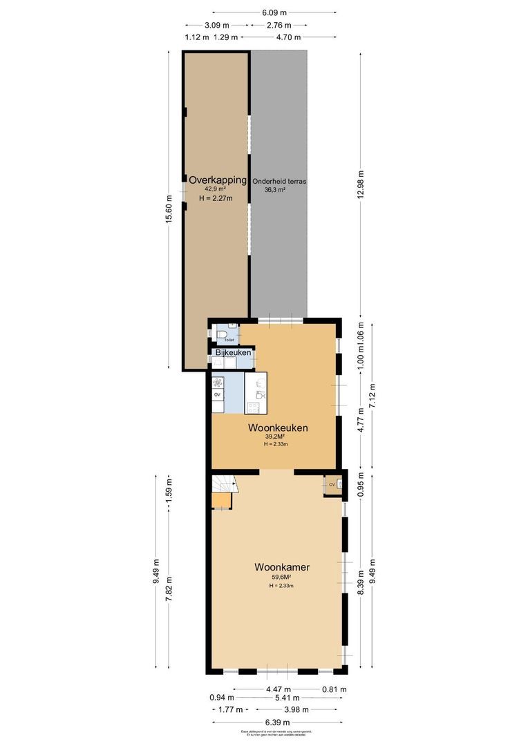 Tiendweg 28, Schoonhoven plattegrond-2