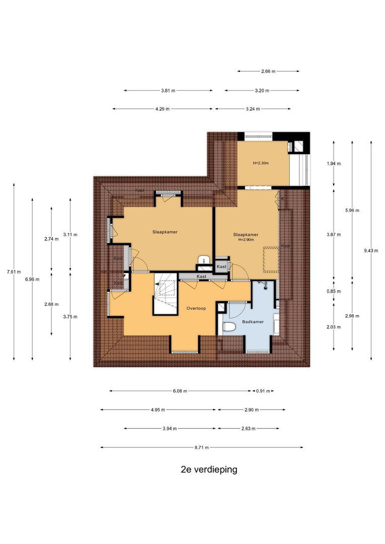 Voorburgseweg 48, Leidschendam plattegrond-2