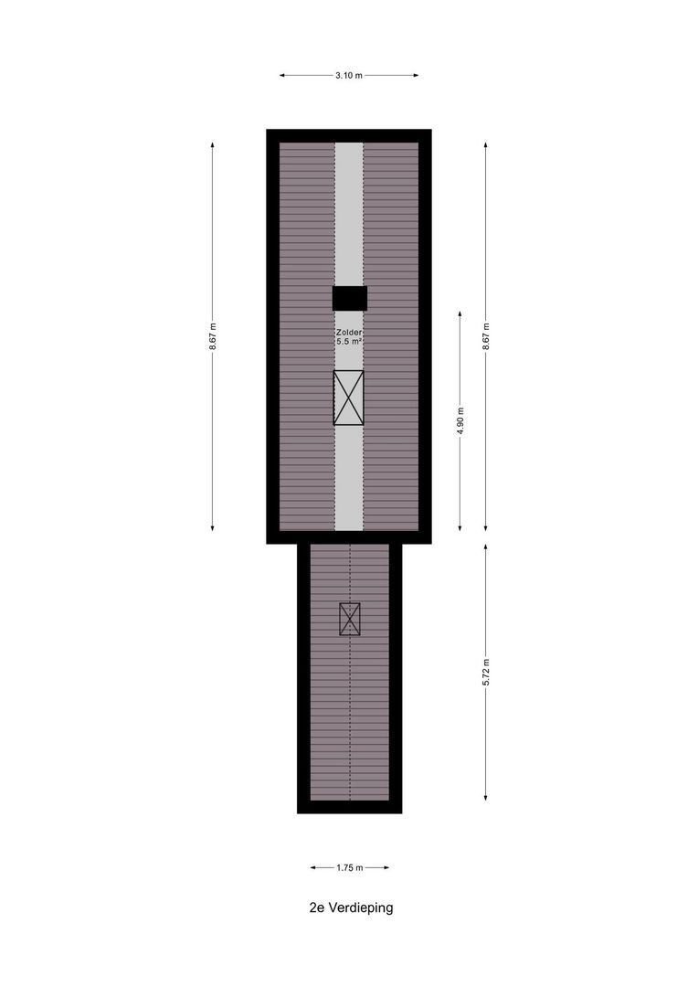 Kerkweide 21, Leidschendam plattegrond-2