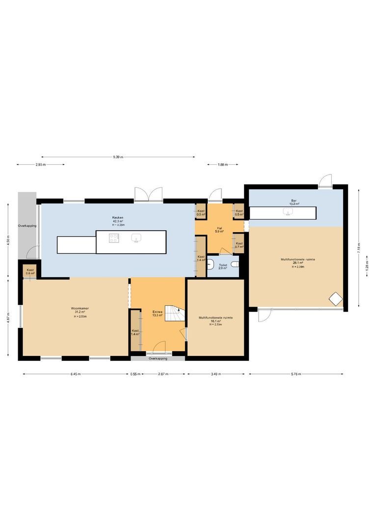 Bredaseweg 170, Oosterhout plattegrond-0