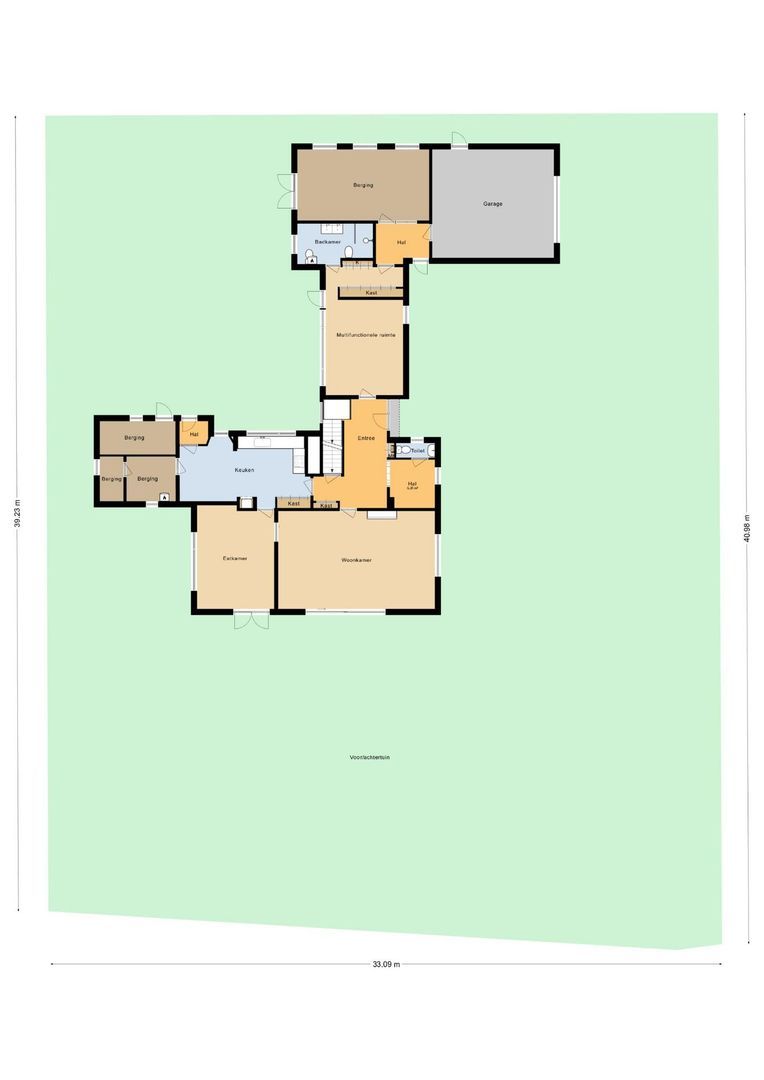 Slotlaan 34, Oosterhout plattegrond-0