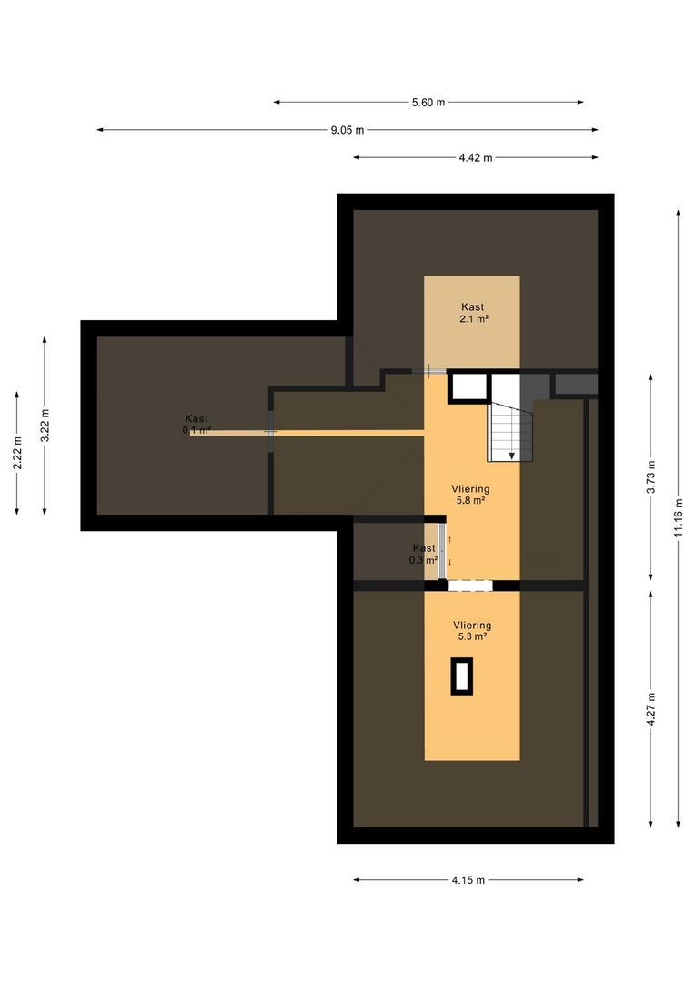 Vaartweg 27 B, 's Gravenmoer plattegrond-6
