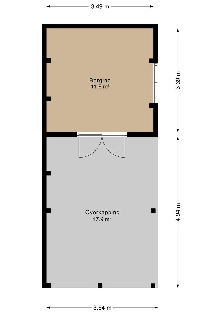 Vaartweg 27 B, 's Gravenmoer plattegrond-5
