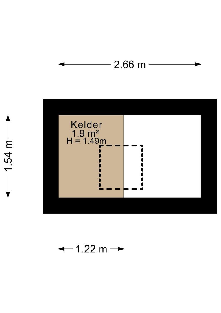 Vaartweg 27 B, 's Gravenmoer plattegrond-3