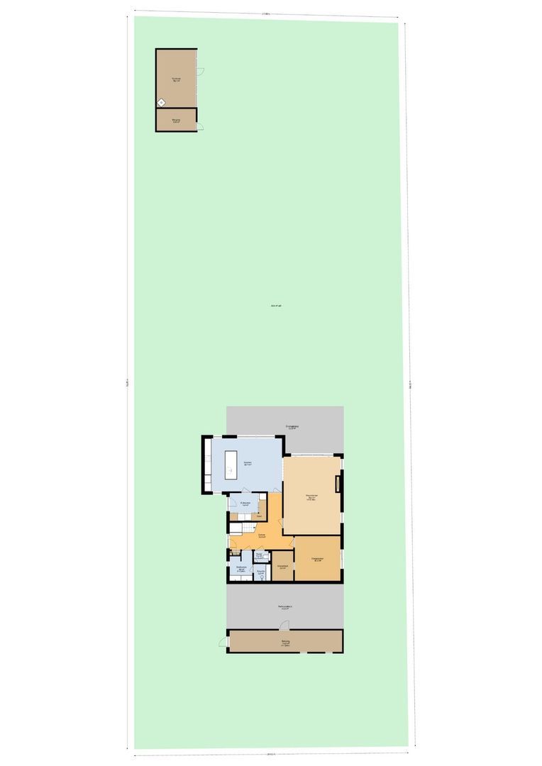 Lange Broekstraat 25 C, Raamsdonk plattegrond-0