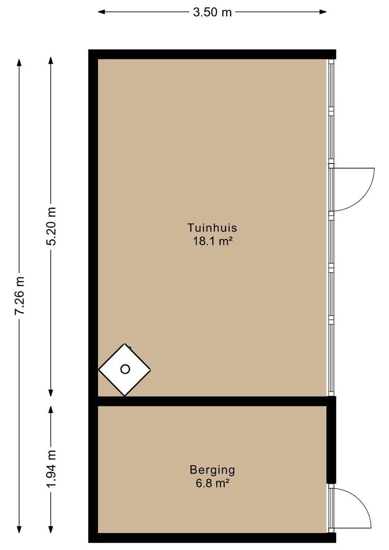 Lange Broekstraat 25 C, Raamsdonk plattegrond-3