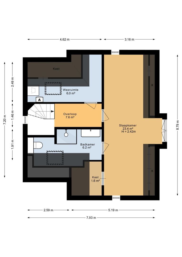 Herweg 2, Oosterhout plattegrond-3