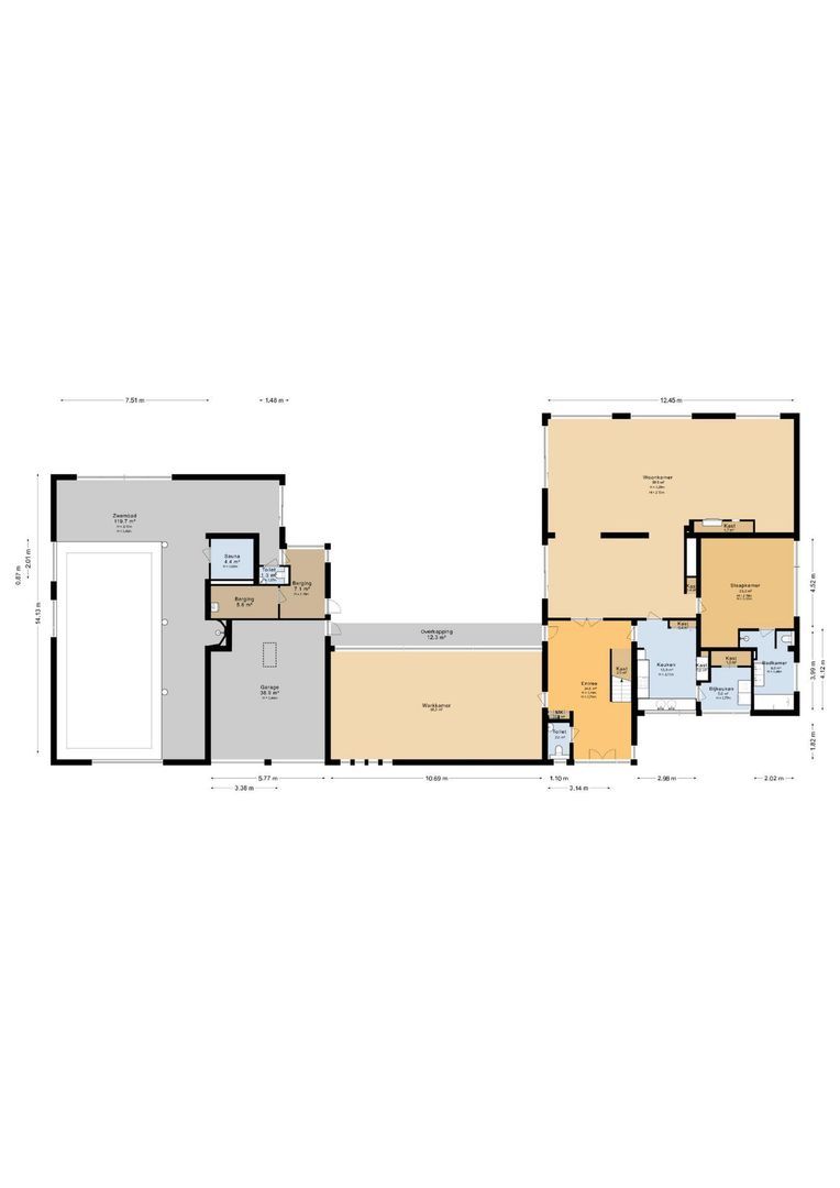 Wijde Omloop 68, Oosterhout plattegrond-1