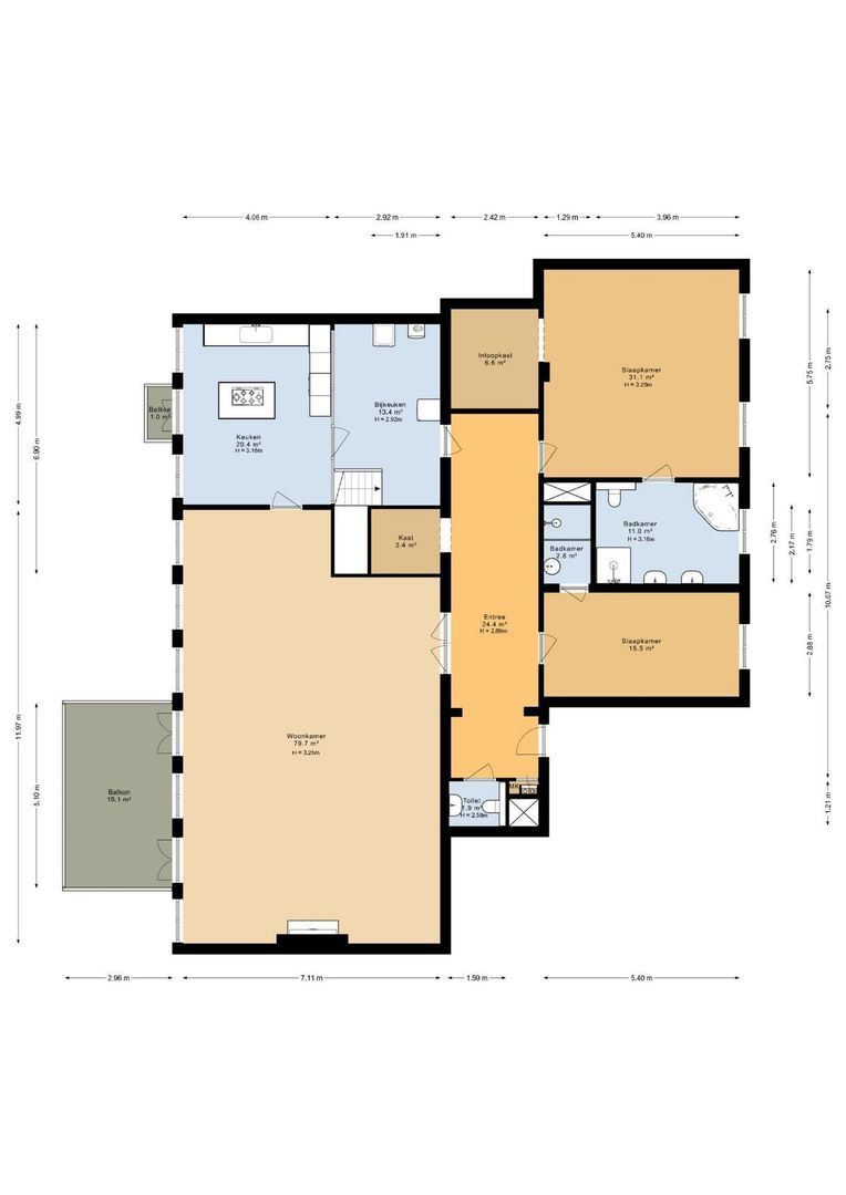 Kapucijnenhof 42, Oosterhout plattegrond-0