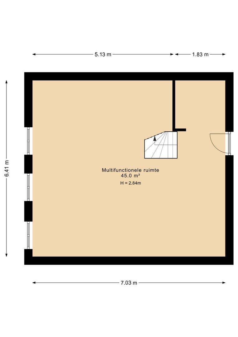 Kapucijnenhof 42, Oosterhout plattegrond-1