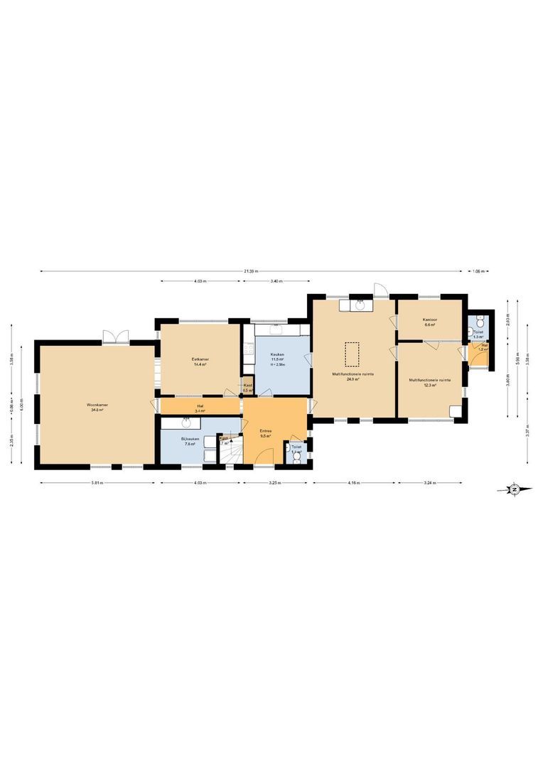 Commandeurstraat 2, Geertruidenberg plattegrond-1