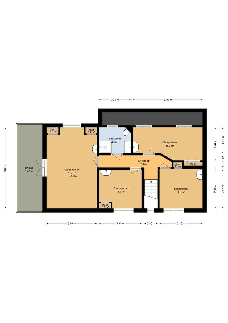 Commandeurstraat 2, Geertruidenberg plattegrond-2