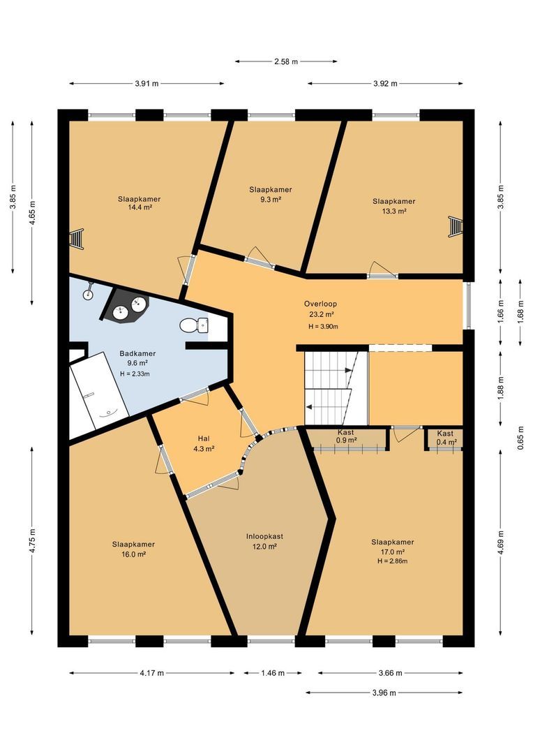 Laan 3, Oosterhout plattegrond-2