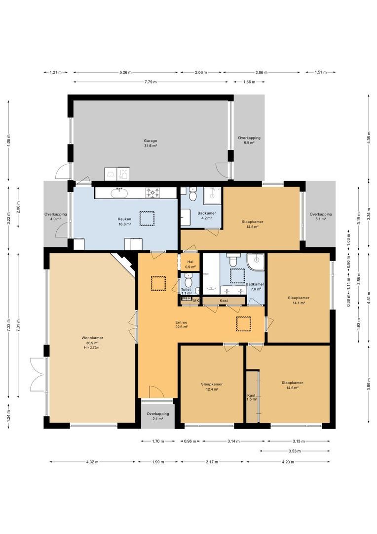 Steenbergen 18, Teteringen plattegrond-1