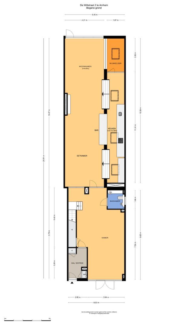 De Wiltstraat 2, Arnhem plattegrond-0