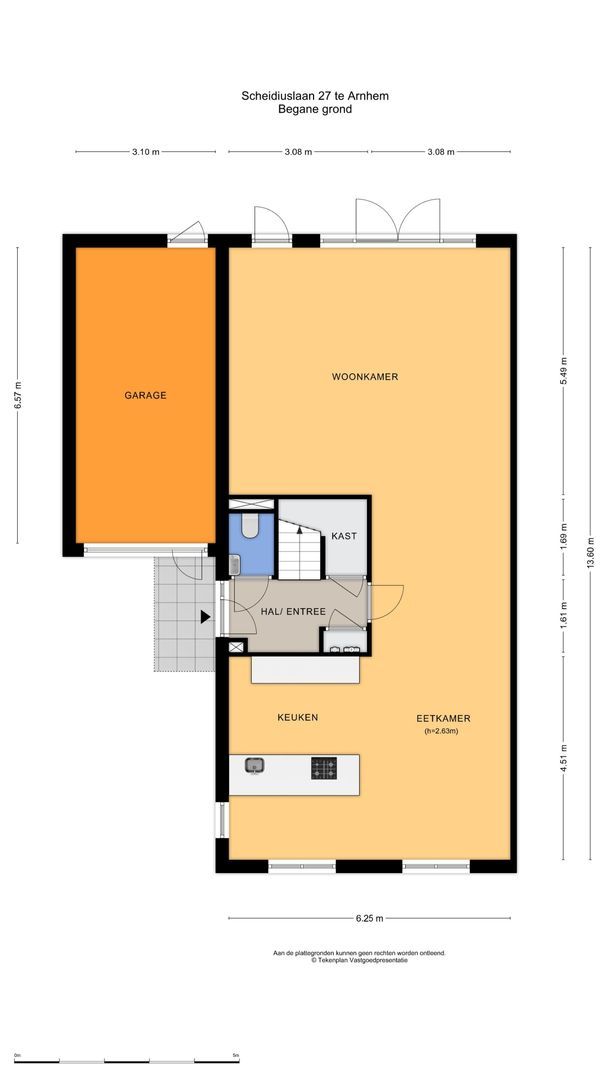 Scheidiuslaan 27, Arnhem plattegrond-0
