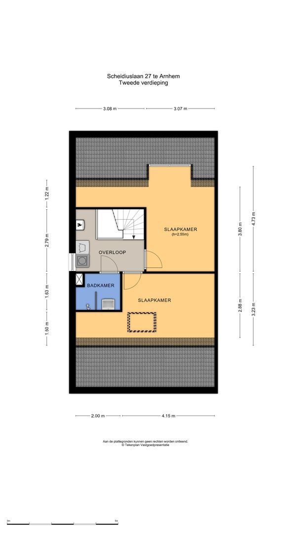 Scheidiuslaan 27, Arnhem plattegrond-2