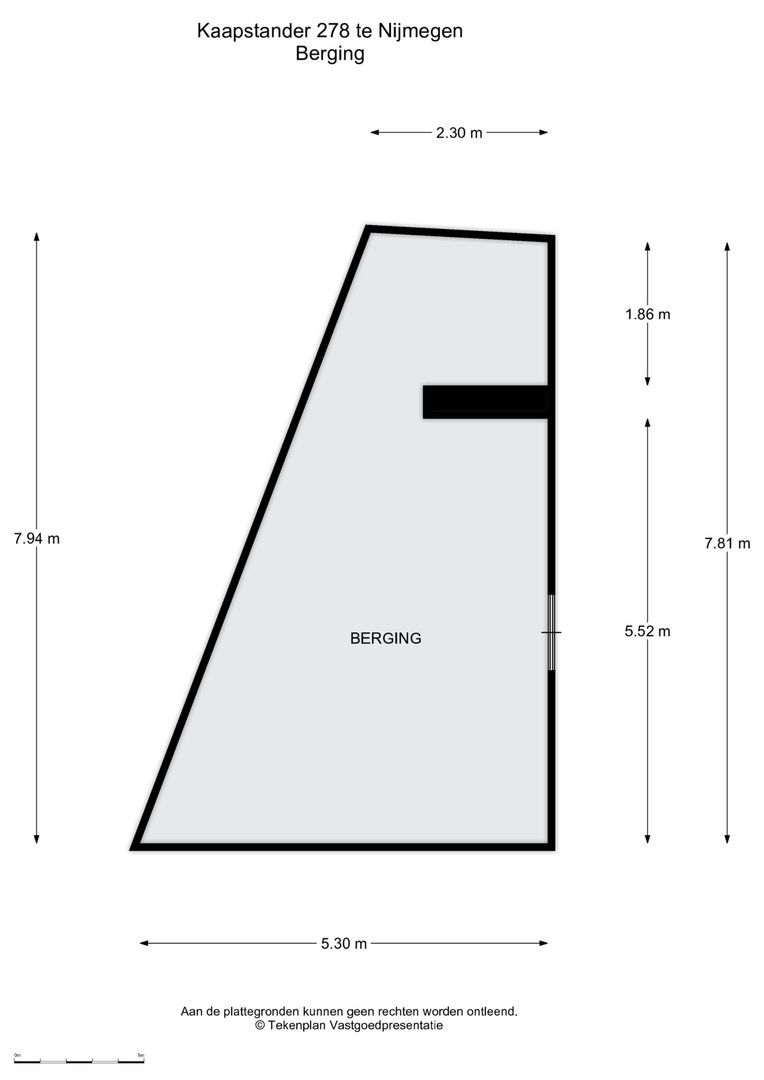Kaapstander 278, Nijmegen plattegrond-0