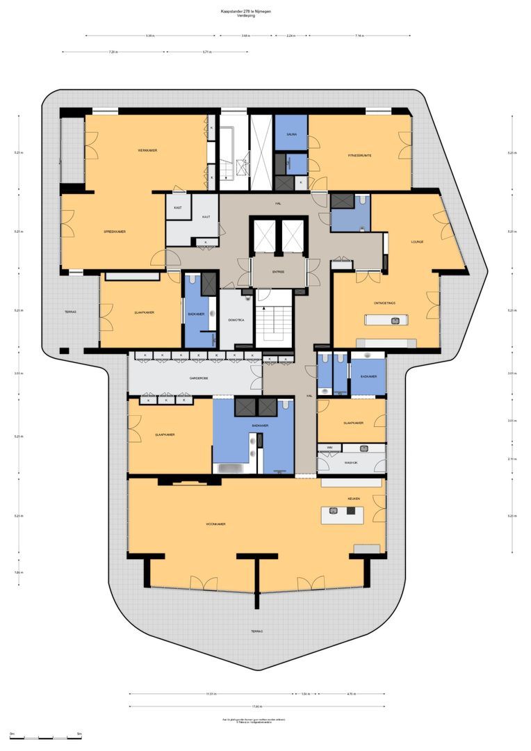 Kaapstander 278, Nijmegen plattegrond-1