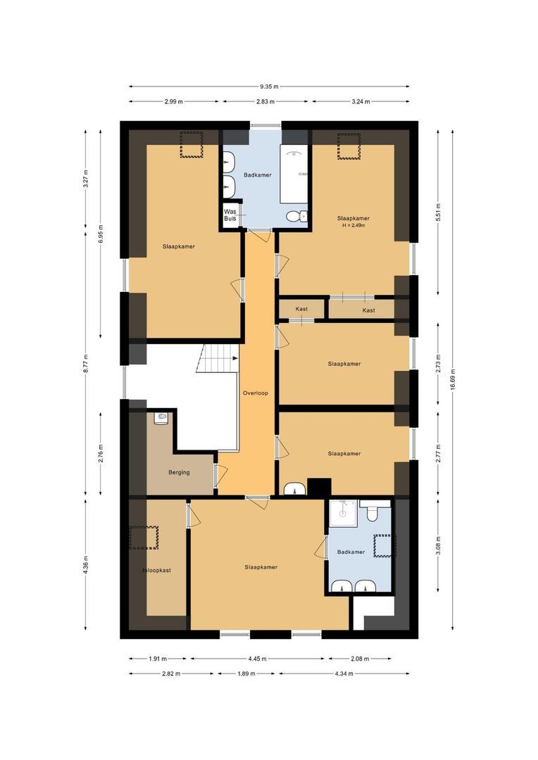 Rosendaalselaan 29, Rozendaal plattegrond-1